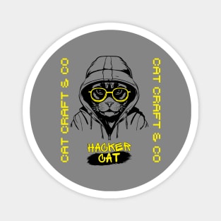 Cat Craft & Co - Hacker Cat Magnet